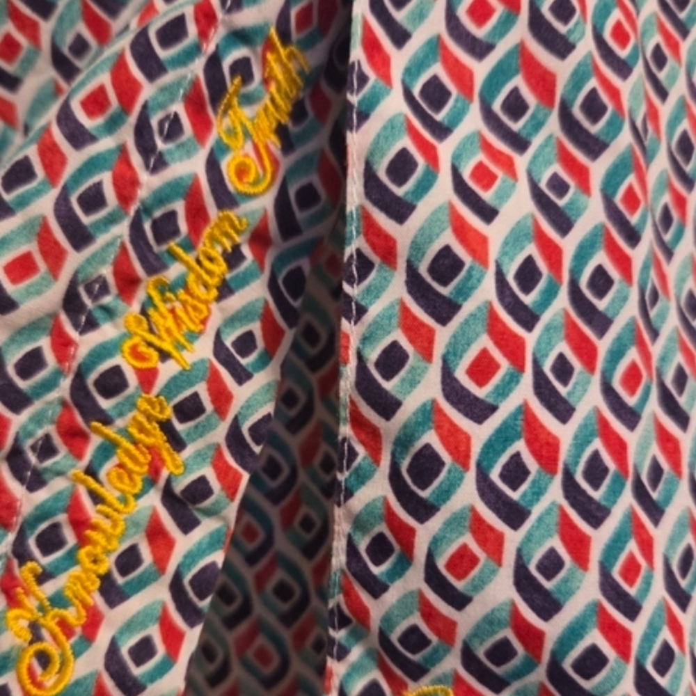 Short Sleeve Robert Graham Funky Geometric Pattern Shirt